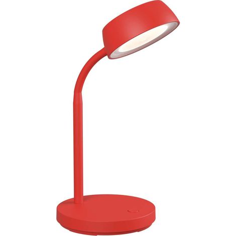 Lampe de bureau LED rouge orientable lumière chaude (1/2)