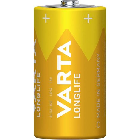 Varta LONGLIFE C Folie 6 Pile LR14 (C) alcaline(s) 7600 mAh 1.5 V 6 pc(s) X37480 (1/10)