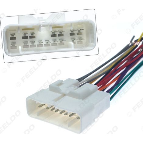 Convient pour le faisceau de câblage de mise à niveau audio DVD de voiture Isuzu D-MAX, le câble d'alimentation des haut-parleurs et le câblage de mise à niveau audiovisuelle.
