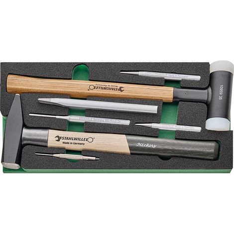STAHLWILLE Werkzeugmodul 1/3 Hammer und Meißel TCS 6 821/7 (1/2)