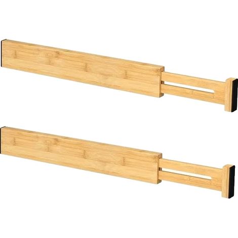 Separadores de cajones, diseño ajustable, material ecológico, 2 unidades. (1/2)