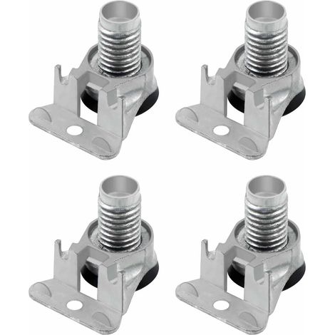 Lot de quatre pieds réglables en alliage de zinc pour meubles avec écrou anti vacillement pour table et étagère (1/5)