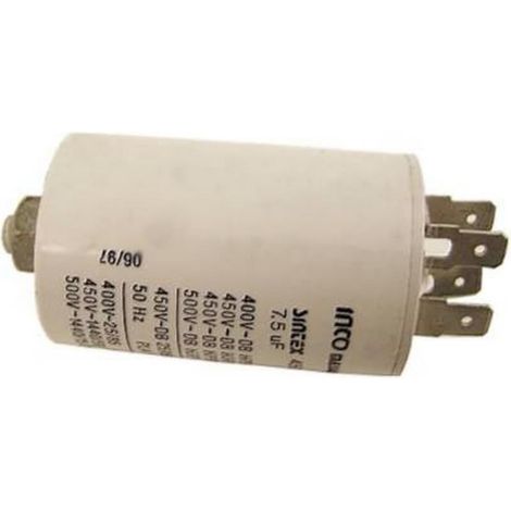 Condensateur 7.5 MF (223228-24409) (92215292) Sèche-linge CANDY, ROSIERES, PROLINE, CURTISS, HOOVER, THOMSON, BRANDT, CONTINENTA