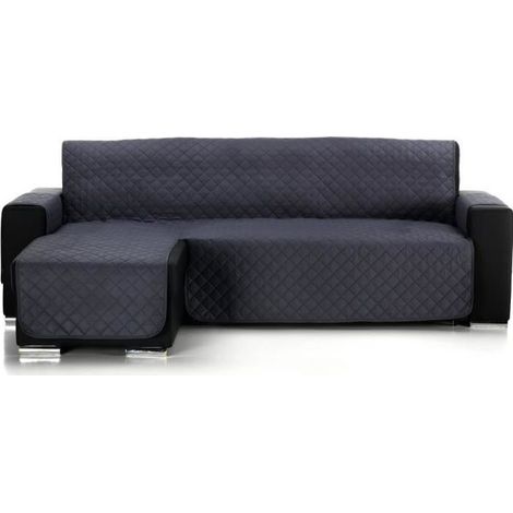 Couvre-canapé d´angle Matelassé Alvin, Angle à gauche, Taille 200cm, couleur Gris Foncé. COMPOSITION:
100% polyester.