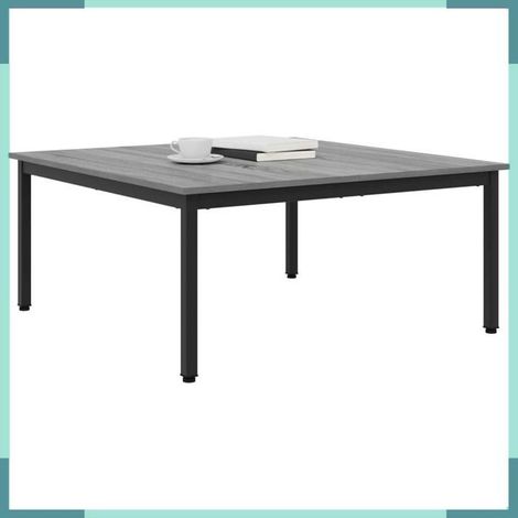 Table basse - 892587 - Gris Sonoma - Bois d'ingénierie - 100 x 100 x 45 cm (1/5)
