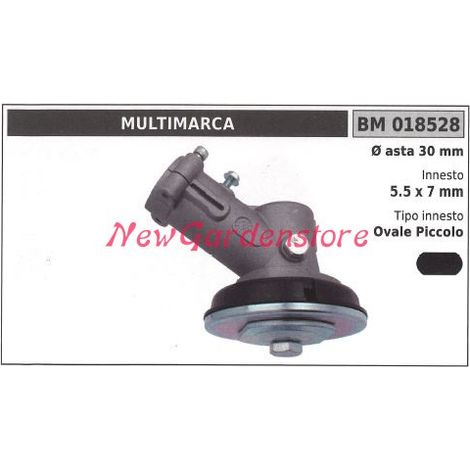 Coppia conica decespugliatore 018528 Ø asta 30 Ø innesto 5.5x7 ovale piccolo