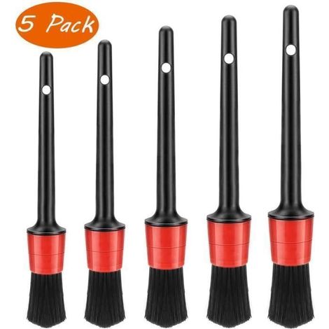 Brosse Nettoyage Voiture, 15 Pcs Jeu de Pinceaux à Détails Automatiques, pour Le Nettoyage intérieur d\'automobile, Tableau de Bord (1/4)