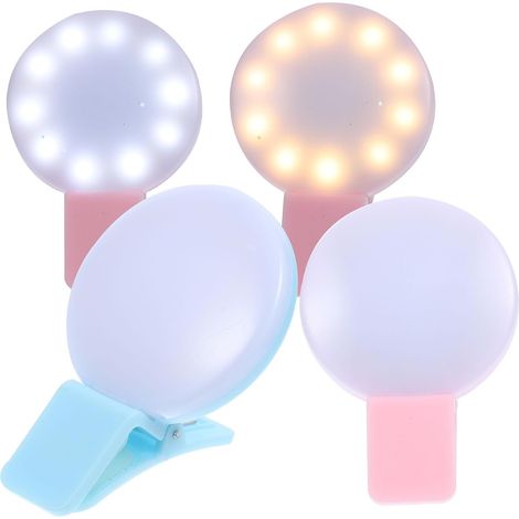 Lampe Infirmière USB Rechargeable à Clip, Lot de 4 Lampes Portables pour Badge et Vêtements, Éclairage LED pour Aide-Soignante en Milieu Hospitalier, Lumière Chaude et Froide (1/5)
