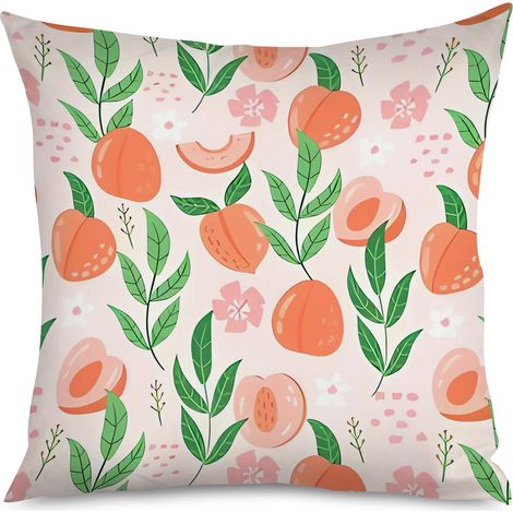 Housse de Housse Coussin Imprimé Pêches Salon (1/5)