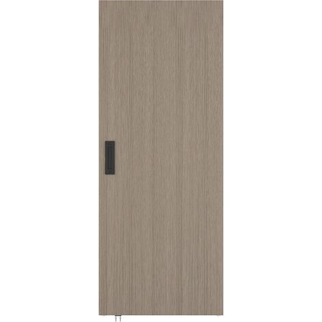 Porta scorrevole 93 x 210 cm in Legno e MDF con guida a scomparsa Rovere chiaro - BOCAZI (1/5)