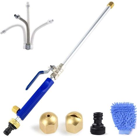 Laveuses à Pression, Buse de pulvérisation pour laveuse à pression Baguette réglable de lavage à l'eau de nettoyage de vitre en verre pour l'arrosage de la fenêtre de la voiture de jardin (1/5)