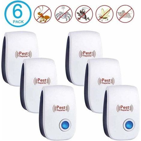 6 Paquets - Ultrason Souris - Repulsif Rat Ultrason - Répulsif Ultrasons Anti Rongeur - Ultrason Souris Et Rats, Rongeurs, Loirs - Anti Souris - Repulsif Moustique (1/5)