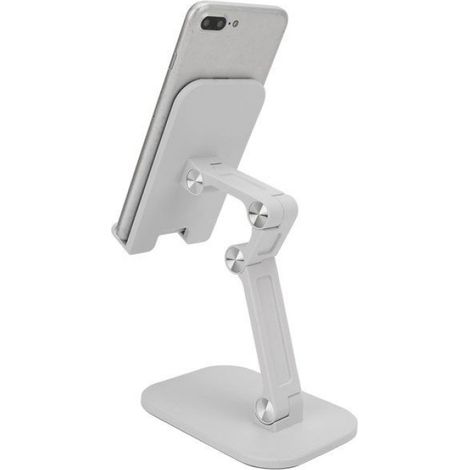Support de téléphone portable - Mini - Antidérapant - Pliable - Angle réglable - Plastique gris (1/5)