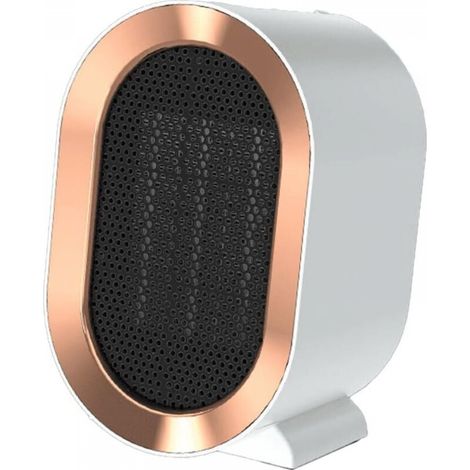 Chauffage électrique, radiateur soufflant portable en céramique 1200 W, 2 réglages de chaleur, protection contre la surchauffe, faible consommation d'énergie, radiateur silencieux pour les petites piè (1/3)