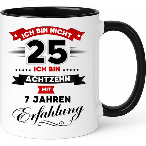 Taza divertida, regalo para un 25 cumpleaños