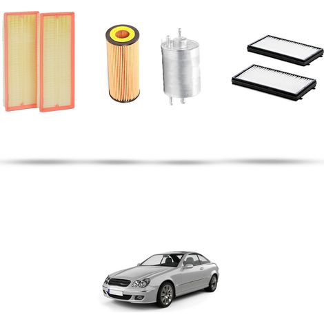Kit tagliando 4 filtri compatibile con Mercedes Classe CLK (A209,C209) 320 160kw Dal 2002 (1/5)