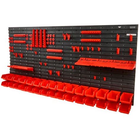 Étagère Bac à Bec Plastique 30 Boites Rangement Empilables (1/5)