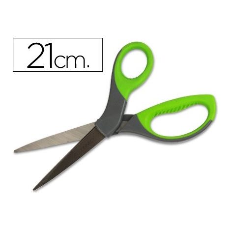 Ciseaux q-connect kf03987 poignée caoutchouc acier inoxydable