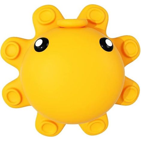 Couvercle de trop-plein de baignoire –Accessoires de salle de bain (silicone, jaune) (1/5)