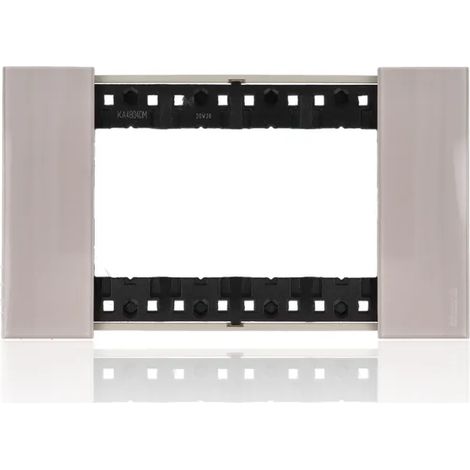 Placca Bticino Living Now 4 Moduli colore Aura KA4804DM (1/2)
