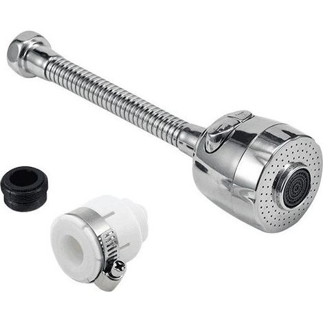 [Deux paquets] Buse d'extension de robinet de cuisineadaptateur de robinet rotatif à 360 °rallonge robinet cuisineAccessoires de robinetterie utilisables pour les éviers de cuisine (1/5)