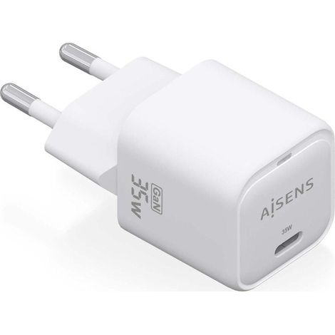 Cargador Gan de Pared Aisens ASCH-35W1P022-W/ 1xUSB Tipo-C/ 35W