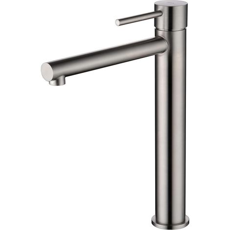 Mice - Grifo monomando para lavabo de caño alto de acero inoxidable S316 para exterior de máxima calidad anticorrosión y alta resistencia (1/3)