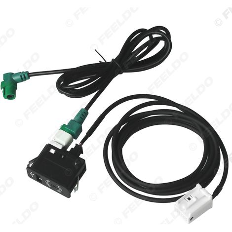Compatible with USB cables, AUX audio input cables, USB switching sockets and wiring harnesses from BMW 3 Series, X5, X6 and Z Series. (1/5)