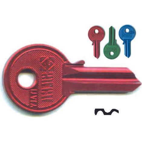 Chiavi per cilindri universal 3 spine grandi ul048u - ul048u dx ultralite rosse