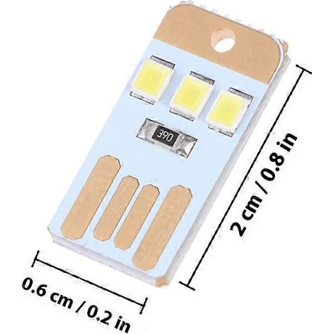 Lot de 5 mini ampoules LED portables rechargeables, compatibles avec l'éclairage de camping (1/4)