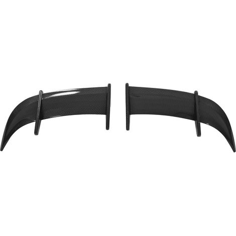 Aileron de coffre arrière AK Style 2 pièces, spoiler de toit type aile, réduction de pression du vent, compatibles MK6, fibre de carbone, finition noir mat, kit carrosserie aérodynamique (1/5)
