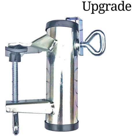 Eosnow Support de Parasol Flexible et robuste, support de Parasol en acier inoxydable, Clip fixe pour parapluie de balcon de jardin