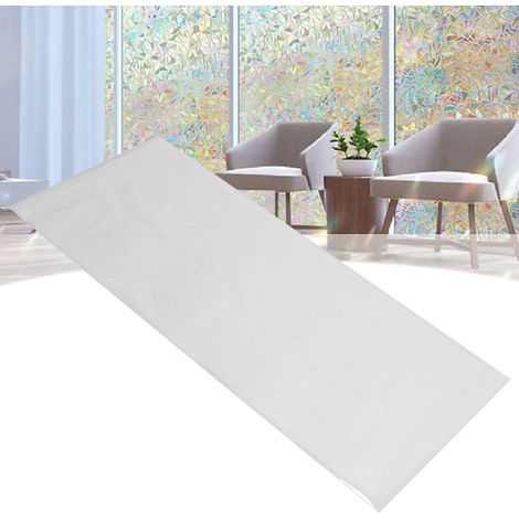 Elektrostatische Fensterfolie ohne Klebstoff, lichtdurchlässige, aber nicht transparente Fensterfolie, Wärmedämm- und Sonnenschutzfolie, Dekorfolie. (1/5)
