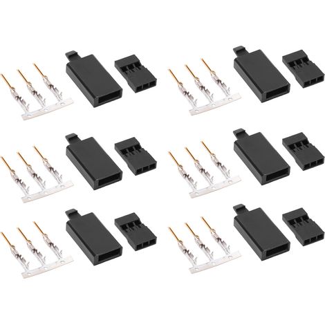 Kit de 100 connecteurs JST 3 broches 11.041 avec crochet pour servomoteurs RC et drones