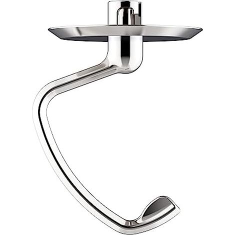 Gancio impastatore in acciaio inox compatibile con impastatrici KitchenAid da 4,5 a 5 litri, pezzo di ricambio. (1/5)