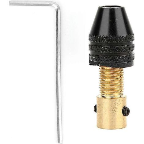 Hochwertiges Mini-Elektrobohrfutter aus schwarzem Messing für 2,35 mm/3,175 mm Lochdurchmesser