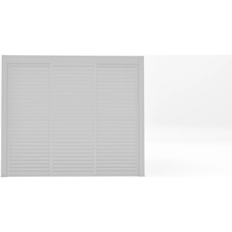 parete laterale a pannelli scorrevoli per pergole giardini di maggio "sliding blind" in alluminio bianco lato 3 m (1/4)
