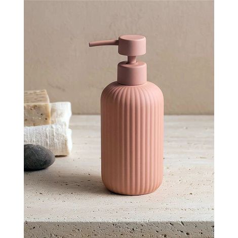 Exagonshop Dispenser portasapone liquido da appoggio in ceramica