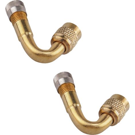 Rallonge De Valve En L - Adaptateur Universel En Laiton - Pour Pneus De Voiture Camion Moto Véhicule Récréatif - 1 Pièce (1/5)