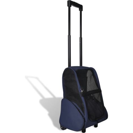 Blue Foldable Multipurpose Pet Trolley