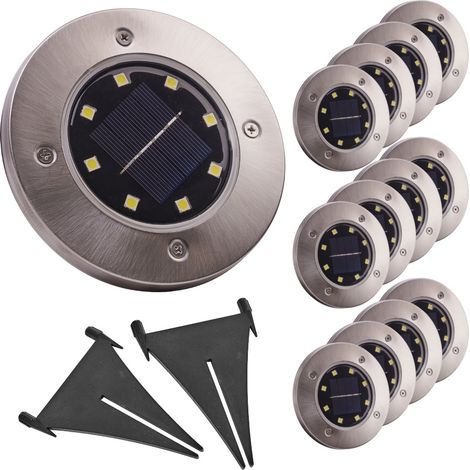 Lampes solaires de jardin - 12 LED (1/5)