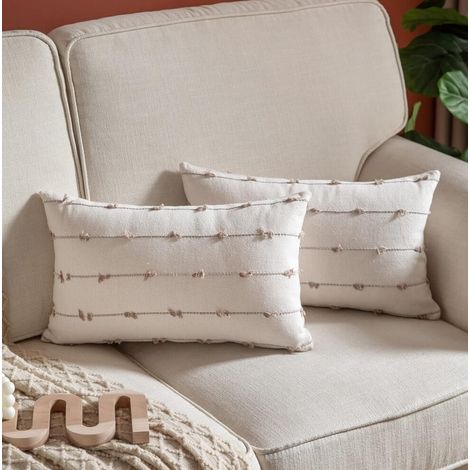 Fundas de cojín de estilo bohemio, fundas decorativas de estilo rústico moderno, ideales para sofás, camas y decoración del hogar, 45 x 45 cm.
