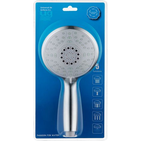 Maniglia doccia con 5 funzioni e diametro 12cm modello Saro