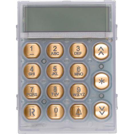 VIMAR - R291 Goldfarbene flache Tastatur mit weißen LEDs