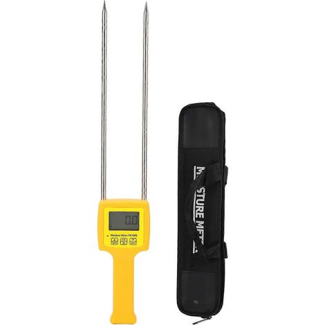 Heufeuchtigkeitsmesser mit schneller Reaktionszeit, hintergrundbeleuchtetem LCD-Display, tragbares Heuballen-Wassergehaltsmessgerät mit Drucksensor