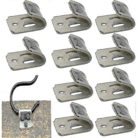 20 clips à ressort pour meubles, destinés à la réparation de chaises et de canapés, utilisés pour le remplacement des supports de coussins. (1/5)