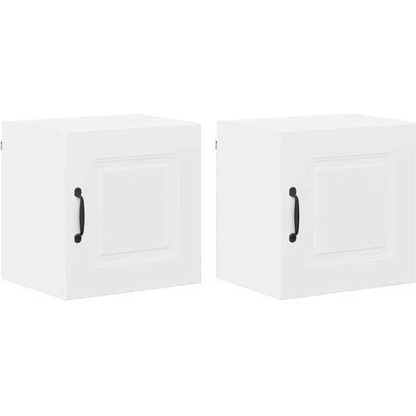 Meuble mural de cuisine,Armoire de cuisine avec porte 2 pcs Blanc 40 x 31 x 40 cm CFW30612 (1/5)