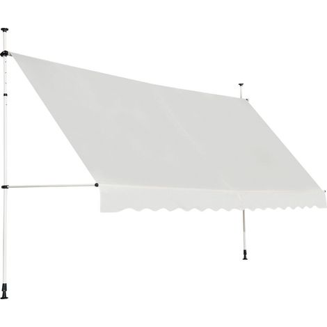 4M Telescopic Canopy Retractable Adjustable Outdoor Clamp Awning Sun Shelter (1/5)