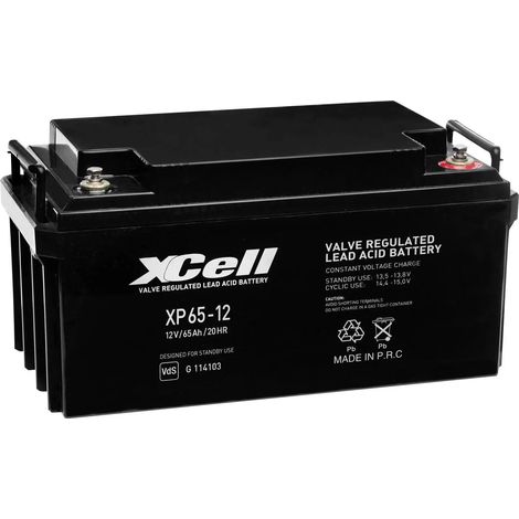 [NEUWERTIG] B-Ware Xcell Bleiakku Batterie Stromspeicher Vds Wartungsfrei Wiederaufladbar 12 V 65 Ah