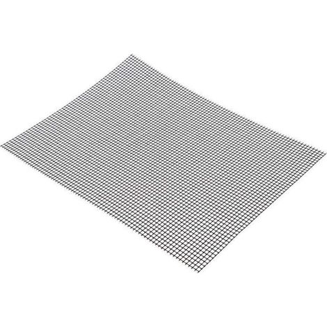 Wiederverwendbare schwarze Grillmatte 33x40 cm, antihaftbeschichtete Grillmatte, leicht zu reinigen und spülmaschinenfest. (1/5)